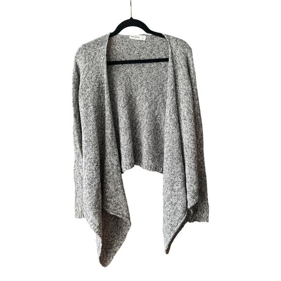 Abercrombie & Fitch Kids Open Front Wrap Sweater Handkerchief Hem Gray Size L - Picture 1 of 5